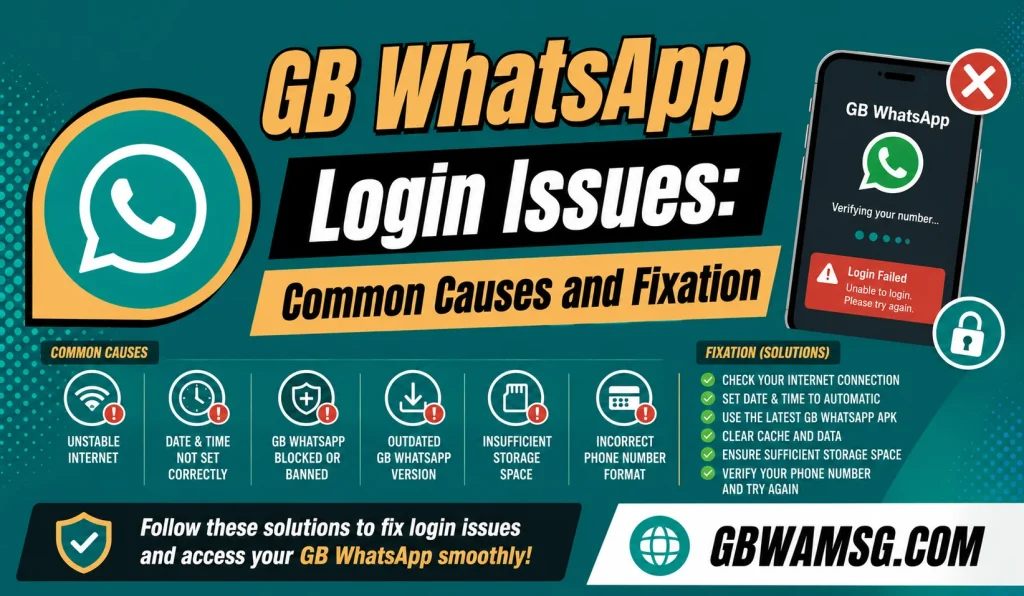 GB WhatsApp Login Issues and Fixes